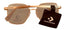 Converse Gold Womens Sunglass Gold Square Blue Gradient Lens H095